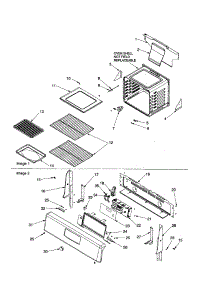 Cavity / Backguard parts for Amana Gas Range ACF3325AC-PACF3325AC0 from AppliancePartsPros.com