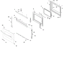 Oven Door parts for Amana Gas Range ACF3325AC-PACF3325AC1 from AppliancePartsPros.com