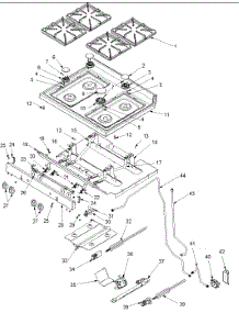 Maintop And Gas Supply parts for Amana Gas Range ACF3325AW-PACF3325AW0 from AppliancePartsPros.com