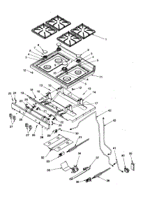 Maintop And Gas Supply parts for Amana Gas Range ACF3335AC-PACF3335AC1 from AppliancePartsPros.com