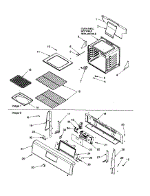 Cavity And Backguard parts for Amana Gas Range ACF3335AW-PACF3334AW1 from AppliancePartsPros.com