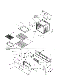 Cavity And Backguard parts for Amana Gas Range ACF3355AW-PACF3355AW0 from AppliancePartsPros.com