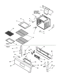 Cavity And Backguard parts for Amana Gas Range ACF3375AB-PACF3375AB1 from AppliancePartsPros.com