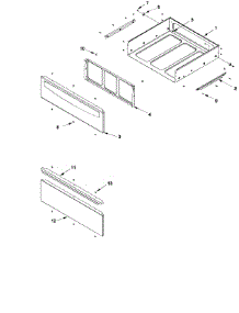 Storage Drawer parts for Amana Electric Range ACF4205AK-PACF4205AK1 from AppliancePartsPros.com