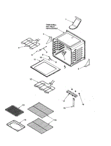 Cavity parts for Amana Electric Range ACF4205AT-PACF4205AT0 from AppliancePartsPros.com