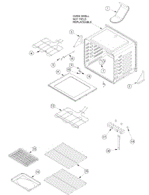 Cavity parts for Amana Electric Range ACF4215AB-PACF4215AB0 from AppliancePartsPros.com