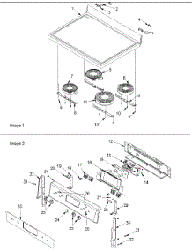 Main Top And Backguard parts for Amana Electric Range ACF4225AS-PACF4225AS0 from AppliancePartsPros.com