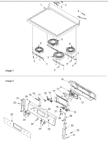 Main Top And Backguard parts for Amana Electric Range ACF422GAC-PACF422GAC0 from AppliancePartsPros.com