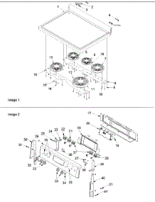Main Top And Backguard parts for Amana Electric Range ACF4255AB-PACF4255AB1 from AppliancePartsPros.com