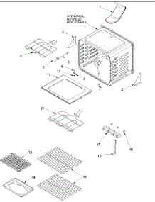 Cavity parts for Amana Electric Range ACF4265AW0-PACF4265AW1 from AppliancePartsPros.com