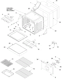 Cavity parts for Amana Electric Range ACF7225AB-PACF7225AB1 from AppliancePartsPros.com