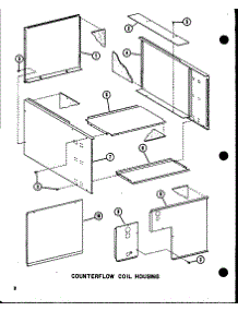 Counterflow Coil Housing (D67636-24 / P67636-24C) (D67636-20 / P67636-20C) (D67636-16 / P67636-16C) parts for Amana Central Air Conditioner ACFC30AOV-A/P69328-3C from AppliancePartsPros.com