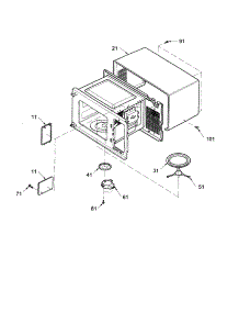Oven Cavity parts for Amana Countertop Microwave ACM1120AB-PACM1120AB0 from AppliancePartsPros.com
