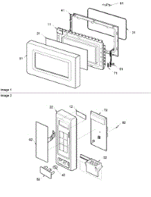 Door & Controller parts for Amana Countertop Microwave ACM1460AB-PACM1460AB0 from AppliancePartsPros.com
