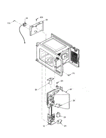 Latch / Sensor parts for Amana Countertop Microwave ACM1460AW-PACM1460AW0 from AppliancePartsPros.com