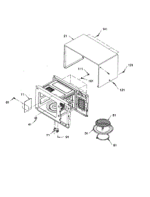 Oven Cavity parts for Amana Built-In Microwave ACM1580AC-PACM1580AC0 from AppliancePartsPros.com