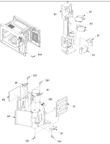 Latch Board parts for Amana Built-In Microwave ACM1580AS-PACM1580AS0 from AppliancePartsPros.com