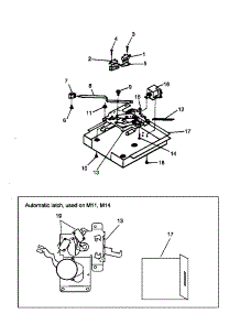Door Latch parts for Amana Electric Wall Oven ACO27DEW-P1172604S from AppliancePartsPros.com