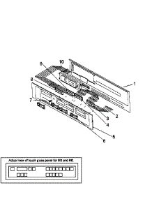 Control Panel parts for Amana Electric Wall Oven ACO27DK-P1132343NK from AppliancePartsPros.com