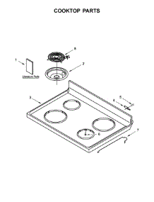 Cooktop Parts parts for Amana Electric Range ACR2303MFW0 from AppliancePartsPros.com