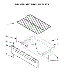 Drawer And Broiler Parts parts for Amana Electric Range ACR2303MFW1 from AppliancePartsPros.com