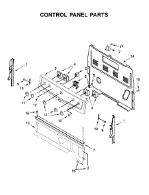 Control Panel Parts parts for Amana Electric Range ACR2303MFW2 from AppliancePartsPros.com