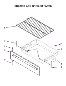 Drawer And Broiler Parts parts for Amana Electric Range ACR2303MFW2 from AppliancePartsPros.com