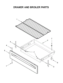 Drawer And Broiler Parts parts for Amana Electric Range ACR2303MFW4 from AppliancePartsPros.com