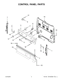 Control Panel Parts parts for Amana Electric Range ACR2303MFW5 from AppliancePartsPros.com