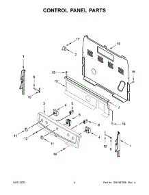 Control Panel Parts parts for Amana Electric Range ACR2303MFW7 from AppliancePartsPros.com