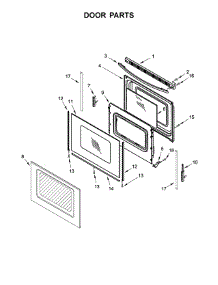 Door Parts parts for Amana Electric Range ACR4303MFB1 from AppliancePartsPros.com