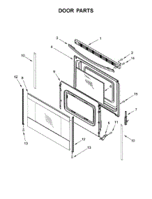 Door Parts parts for Amana Electric Range ACR4303MFS2 from AppliancePartsPros.com
