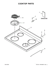 Cooktop Parts parts for Amana Electric Range ACR4303MFS3 from AppliancePartsPros.com
