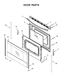 Door Parts parts for Amana Electric Range ACR4303MFS3 from AppliancePartsPros.com