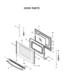 Door Parts parts for Amana Electric Range ACR4303MFS4 from AppliancePartsPros.com