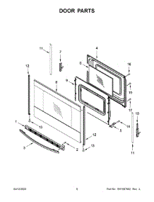 Door Parts parts for Amana Electric Range ACR4303MFS7 from AppliancePartsPros.com