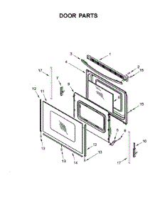 Door Parts parts for Amana Electric Range ACR4303MFW3 from AppliancePartsPros.com