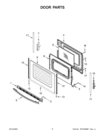 Door Parts parts for Amana Electric Range ACR4303MFW5 from AppliancePartsPros.com