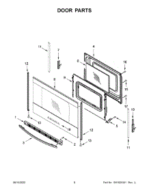 Door Parts parts for Amana Electric Range ACR4303MMS0 from AppliancePartsPros.com