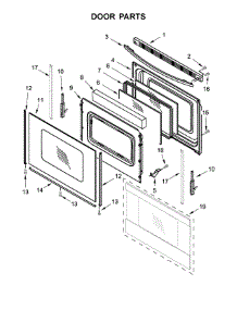 Door Parts parts for Amana Electric Range ACR4503SFW1 from AppliancePartsPros.com