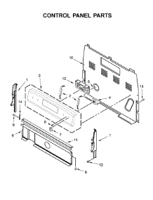 Control Panel Parts parts for Amana Electric Range ACR4503SFW2 from AppliancePartsPros.com