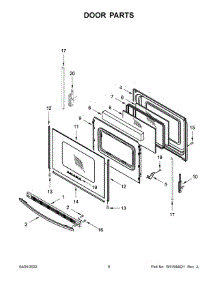 Door Parts parts for Amana Electric Range ACR4503SFW7 from AppliancePartsPros.com