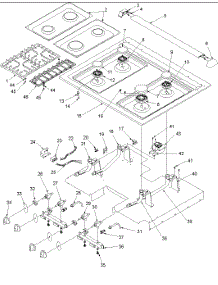 Main Top parts for Amana Gas Range ACS3350AS0 from AppliancePartsPros.com