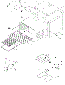 Cavity parts for Amana Electric Range ACS4660AB-PACS4660AB1 from AppliancePartsPros.com