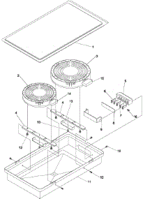 Grille Module Act110 parts for Amana Electric Range ACS4660AB-PACS4660AB1 from AppliancePartsPros.com