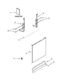 Door And Panel Parts parts for Amana Dishwasher ADB1100AWB2 from AppliancePartsPros.com