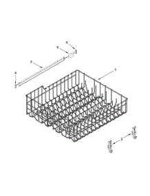 Upper Rack And Track Parts parts for Amana Dishwasher ADB1100AWB3 from AppliancePartsPros.com