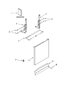 Door And Panel Parts parts for Amana Dishwasher ADB1100AWS5 from AppliancePartsPros.com