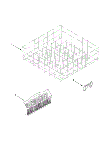 Lower Rack Parts parts for Amana Dishwasher ADB1100AWW2 from AppliancePartsPros.com