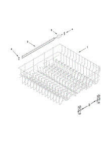 Upper Rack And Track Parts parts for Amana Dishwasher ADB1300AFS0 from AppliancePartsPros.com